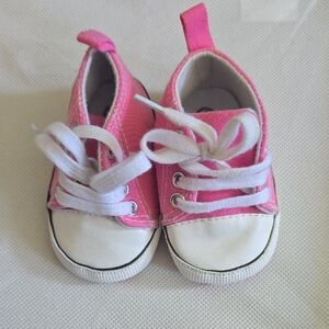 Pink and White Kids Sneakers